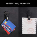 KENANLAN 2Pcs Car Note Pad Holder, Car Notepad Clip, Car Ticket Holder Sucker Clamp Parking Ticket Holder with Suction Cup