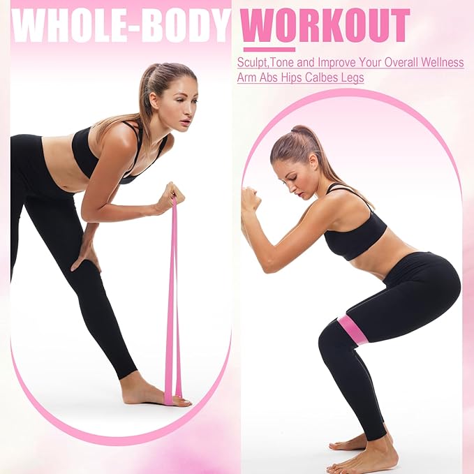 Deekin Resistance Bands Resistance Loop Exercise Bands Exercise Equipment Elastic Ring for Women and Men Home Fitness, Gym, Yoga