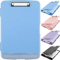 SFLHHDM Clipboard with Pen Holder, Legal Size Nursing Clipboard with Storage, Plastic Clip Board for Writing, Lightweight Cute Clipboards Storage with Low Profile Clip for Work, Office