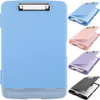 SFLHHDM Clipboard with Pen Holder, Legal Size Nursing Clipboard with Storage, Plastic Clip Board for Writing, Lightweight Cute Clipboards Storage with Low Profile Clip for Work, Office