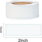 300pcs Removable Freezer Labels, Yoget 1 x 2 Inch Food Storage Stickers, Refrigerator Freezer Paper Label Easy Clean Leaves No Residue, Blue Food Labels Roll