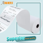 3 1/8" x 230' (30 Rolls) Thermal Receipt Paper, 80mm BPA Free Point of Sale Cash Register Paper for POS System - AUEAR