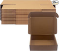 8x6x2 inch Shipping Boxes Pack of 25, Brown Corrugated Cardboard Box Mailer Boxes for Packaging Small Business Shipping，Recyclable Moving Storage Mailing Boxes Bulk Book Literature Gift Giving