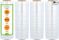 PSBM 96 Rolls 20 Inch x 1000 Feet Stretch Film/Wrap, Heavy Duty Industrial Strength Clear Shrink Plastic Wrap for Moving, Packing, Shipping, Pallet Wrapping & Storage