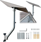 for Starlink Gen 3 Roof Mount, Aluminum Alloy Starlink Standard V3 Mounting Kit with Starlink Gen 3 Pipe Adapter, Angle Adjustable (Curved Lengthen)