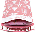Inspired Mailers - Holiday Poly Mailers 6x9-100 Pack - Christmas Trees (Rose Gold) - Small Holiday Mailers - Cute Packaging Bags for Shipping - Christmas Poly Mailer 6x9