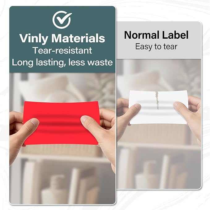 500 Pcs Rectangle Inventory Stickers Vinyl 3 × 5 Inch Moving Labels for Storage Bins Self Adhesive Color Coding Labels Waterproof Removable for Boxes Warehouse Classroom Office, Red