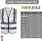 A-SAFETY High Visibility Reflective Safety Vest Customize Logo (XS-8XL)