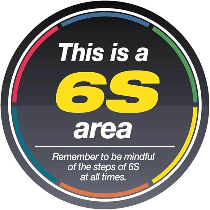 6S Area - Floor Sign 32" x 32" - Permanent