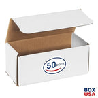 Box USA BM944 9"L x 4"W x 4"H, White (Pack of 50)
