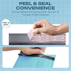 Light Blue 10x13 Inch Poly Bubble Mailers |Self Seal Padded Envelopes for Thick books | Cushioned Bubble Mailer | Usable Size 9.5x13 Inch | Waterproof Lightweight Mailing Shipping Bags | 100 Pack Bulk