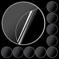 Adhesive Pads, 10PCS Double Sided Circular Mounting Tape, Waterproof, Heavy Duty, Removable, Clear, 2in (50mm), for Walls Hanging, Indoor Use