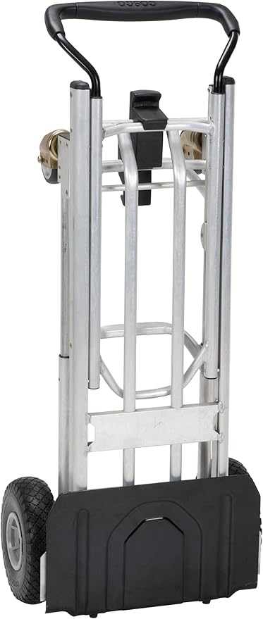 COSCO 4-in-1 Folding Series Hand Truck with Flat-Free Wheels