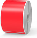 500 Pcs Rectangle Inventory Stickers Vinyl 3 × 5 Inch Moving Labels for Storage Bins Self Adhesive Color Coding Labels Waterproof Removable for Boxes Warehouse Classroom Office, Red