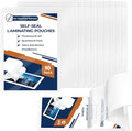 10 Pack 10 Mil 4"x6" Self Sealing Laminating Pouches Self Adhesive Lamination Pouches Clear Laminate Sheets for Office School Home Supplies(No Heat Laminating Sheets & No Laminator Machine Need)