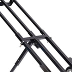 Stair Climbing Cart, Foldable Hand Truck with 6+2 Wheels, Stair Climber Hand Truck, Black 460lbs Heavy Duty Dolly Cart with Adjustable Height for Goods Warehouses Airports