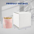 Golden State Art, 28 Pack 5x5x5 Shipping Boxes for Coffee Mugs, Candles, Gifts Mailing, Packaging, Storage - 5x5 Corrugated Cardboard Box, White