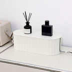 White Cable Box Organizer, Plastic Cord Hider Box with Lid for Desk and Floor, Power Strips Cover for Home, Office, Computer, TV, School, Kitchen, Surge Protector Cover (Small)