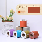 PARLAIM 5 X 3 inch Rectangle Inventory Labels Color Coding Stickers, 250PCS Permanent Sticker for Warehouse Moving Box Square Label (Brown)