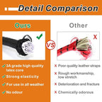 Bungee Cords with Hooks, Heavy Duty Outdoor Elastic Bungee Straps，No Odour Industrial Grade Bungee Rope for Securing Tarps, Luggage, Tents, Bikes or Garden Tidying 24inch 4Pcs (Black)