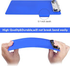 Blue Plastic Clipboard with Pen Holder,Nursing Clipboard Standard Letter A4 Size,Thickened Clip Boards 8.5x11,Hanging Clipboards for Men Kids Students Office School Home Work