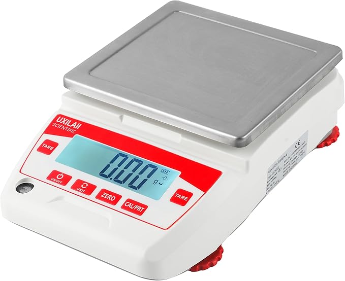 Lab Scale 3200g x 0.01g High Precision Electronic Analytical Balance 0.01g Accuracy Laboratory Balance Digtal Scale Gram Scale Jewelry Scale with 1Kg Calibration Weight