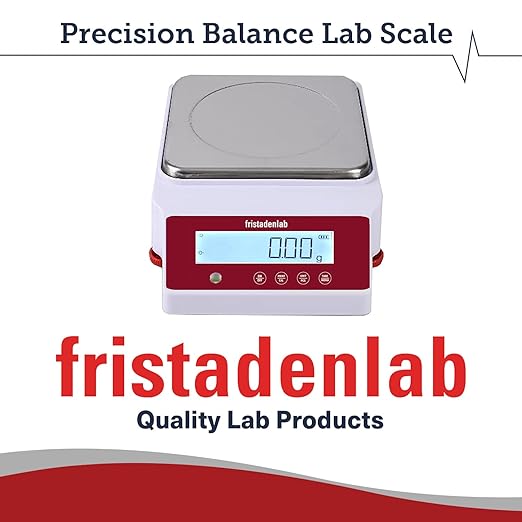 Fristaden Lab Digital Balance - USA Company - 1000g Capacity with Genuine 0.01g Precision, Analytical Scale Ideal for Scientific Research, Home Labs & Academic Use