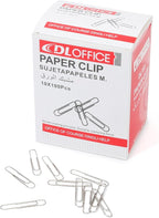 Medium Paper Clips - 1000 Pieces (10 Boxes of 100 Each) - Silver Standard Size 1.25IN - Office & School