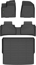 Floor Mats & Cargo Liner Custom for 2025 2026 Nissan Murano All Weather Protection TPE Automotive Floor Liners Fits Front& 2nd Row Set Accessories, Black