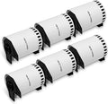 BETCKEY - Removable Film Label Replacement for Brother DK-2243 (4" x 100'), Durable Waterproof Continuous Shipping Label, Compatible with Brother QL Printers [6 Rolls]