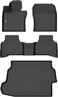 HAFIDI® Floor Mats & Cargo Liner Set Fit for 2023 2024 2025 2026 Toyota Prius & Prius Prime All Weather Protection TPE Anti-Slip Automotive Full Set Floor Liners Custom Accessories - Black