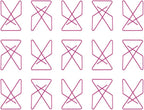 JAM PAPER Colorful Butterfly Clips - Pink Paper Clamps - 15/Pack