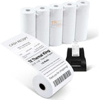 (10 Rolls) 3 1/8" x 119' Thermal Paper, POS Receipt Paper for Retail Business Cash Register, Fits Most Credit Card Terminal