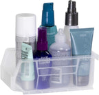Akro-Mils 30220 AkroBins Plastic Storage Bins, Space-Saving Stackable Bins for Garage, Pantry, Craft Organization, 7-" x 4-" x 3-", Clear, 24-Pack