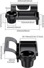 GDQ Car Window Organizer- Multi-Function Clip-On Cup Holder & Phone Mount | No Drill Universal Fit for SUV/Truck/Sedan | Insert Installation (1 Pack)