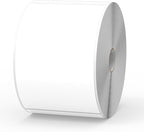 500 Pcs Rectangle Inventory Stickers Vinyl 3 × 5 Inch Moving Labels for Storage Bins Self Adhesive Color Coding Labels Waterproof Removable for Boxes Warehouse Classroom Office, White