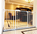ALLAIBB Extra Wide Pressure Mount Baby Gate Auto Close White Metal Child Dog Pet Safety Gates with Walk Through for Stairs,Doorways,Kitchen and Living Room Suit for 57.48-62.20inch