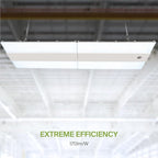 ASD LED Linear High Bay Light Fixture, Commercial Shop Lighting | 3CCT, Dimmable, Power Adjustable, DLC Premium, UL Listed | 500W 78000LM 3500-5000K 200-480V | Warehouse, Garage, Workshop Lamp | White