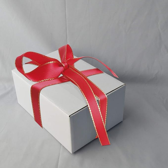 PETAFLOP 8x6x4 Shipping Box, White Mailing Corrugated Cardboard Boxes for Packing Small Business, 25 Pack