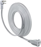 KUNCAN Appliance Power Extension Cord - 3 Prong Flat Wire SPT-3 14 AWG Heavy Duty Male to Female Extender Low Profile Grounded Cable for Major AC Unit, Air Conditioner, Refrigerator (25 Feet)
