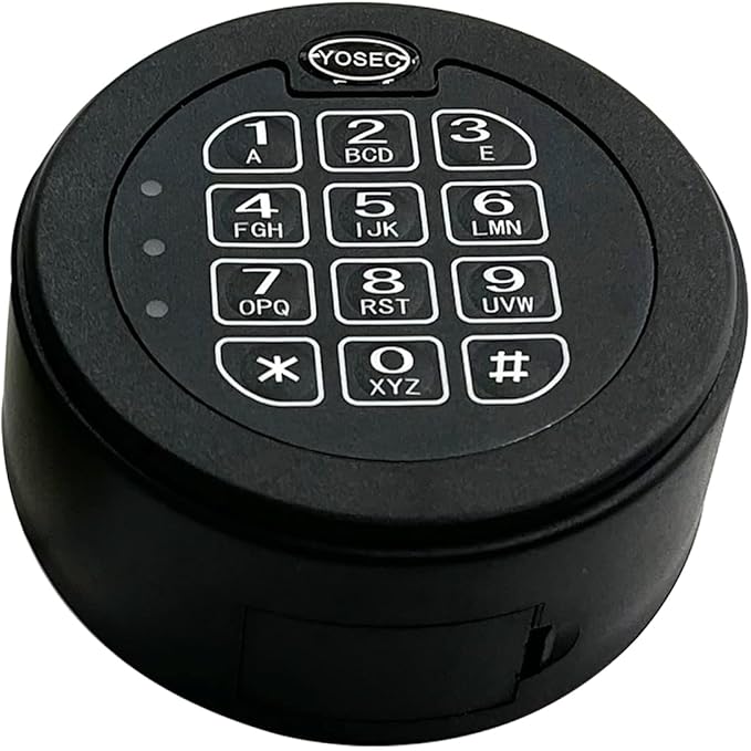 Yosec Electronic Gun Safe Lock with Digital keypad for Safe Box with time delay function0-59 Minutes,1 Master Code and 5 User Code can be Set Dual Control Model