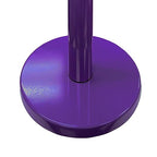 VIP Crowd Control Retractable Belt Queue Safety Stanchion Barrier Set, 36" Ht, 78" Belt + Wall Bracket (2 Purple Posts Purple Belt)