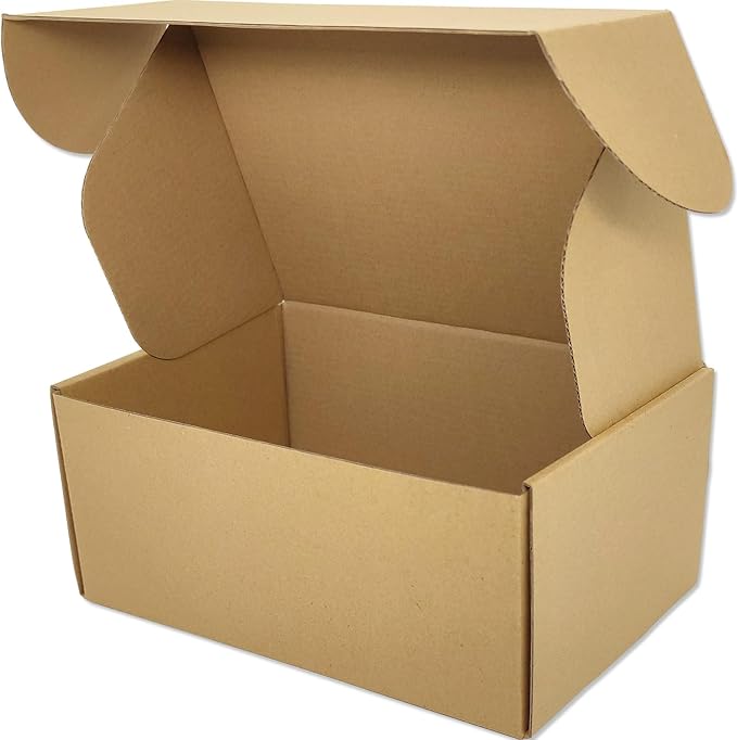 Small Brown Shipping Boxes for Small Business Pack of 25-9x6x3 inches Cardboard Corrugated Mailer Boxes for Shipping Packaging Craft Gifts Giving Products