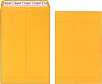 120 PCS 6x9 inches Security Catalog Envelopes Printable Self Seal Envelopes, Anti Tear Brown Envelopes for Invitation Cards, Pictures, Photos, Documents