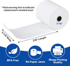(50 Rolls) 3 1/8 x 230 Thermal Paper Receipt Rolls (45 GSM Premium Quality) Fits All POS Cash Registers BPA Free