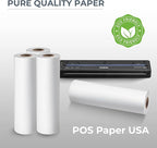 8 1/2" x 100' Heavy Thermal Paper for Brother PocketJet Printers (6 Rolls/Case) - BPA Free