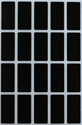 Royal Green Rectangle Shape Sticker 1.57 inch x 0.75 inch Black Stickers Rectangular Labels (40mm x 19mm) - 300 Pack