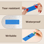 Blue Rectangle Color Coding Labels 3 × 1 Inches, Self-Adhesive Writable Waterproof Vinyl Blank Sticker Roll for Office Home School Business 1000 PCS