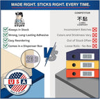 2026 Year Stickers, Doctor Stuff 2026 Chart Stickers, Purple/Black Color Coded, Barkley FYBAM Style, USA Made Year Labels for End Tab File Folders, 500/Roll, 1 Roll, 3/4" x 1-1/2"