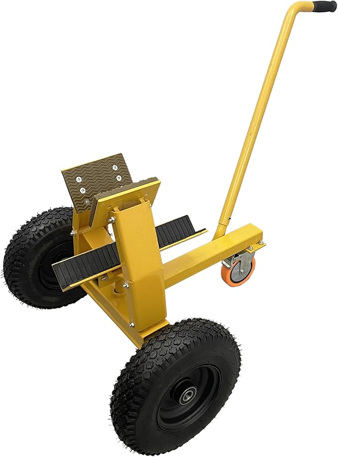 880LB Marble Slab Handling Truck, Heavy-Duty Stone Plate Mover with Thickened Steel Tires for Granite and Stone Transport
